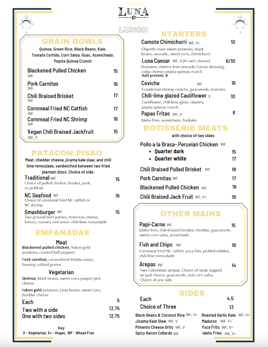 Luna Rotisserie and Empanadas Menu - Image 2