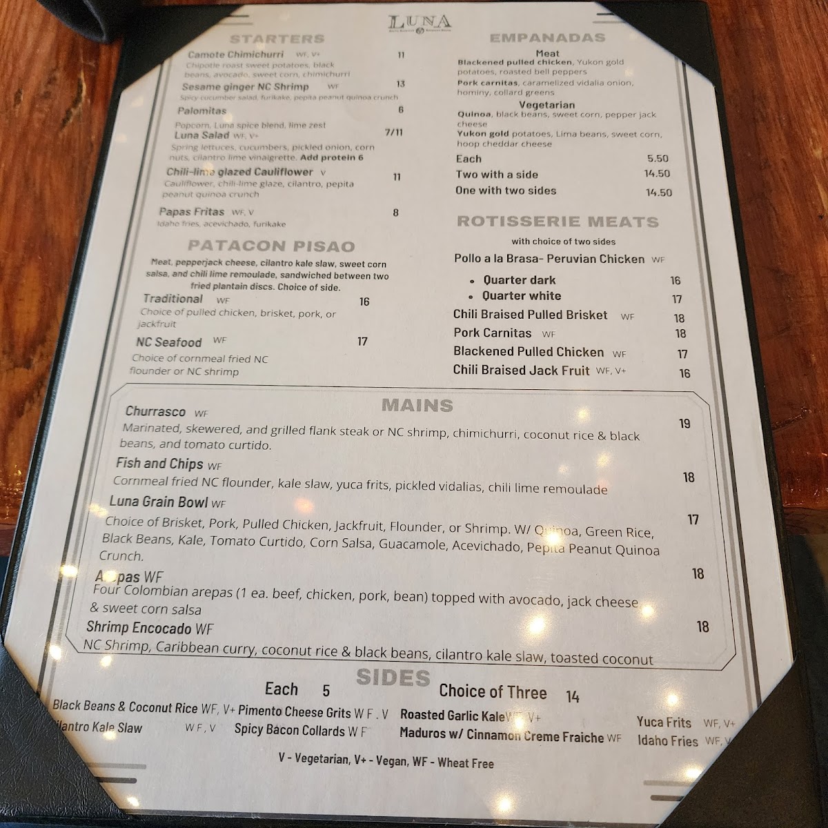 Luna Rotisserie and Empanadas Menu - Image 3